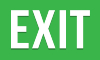 Exit sign.